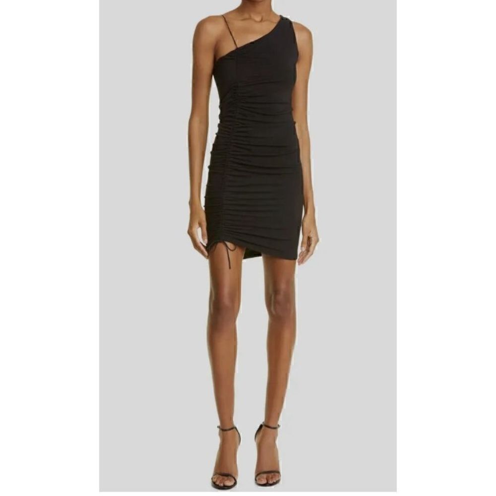Alice + Olivia Binnie Asymmetric Ruched Bodycon Dress NWT Size 4